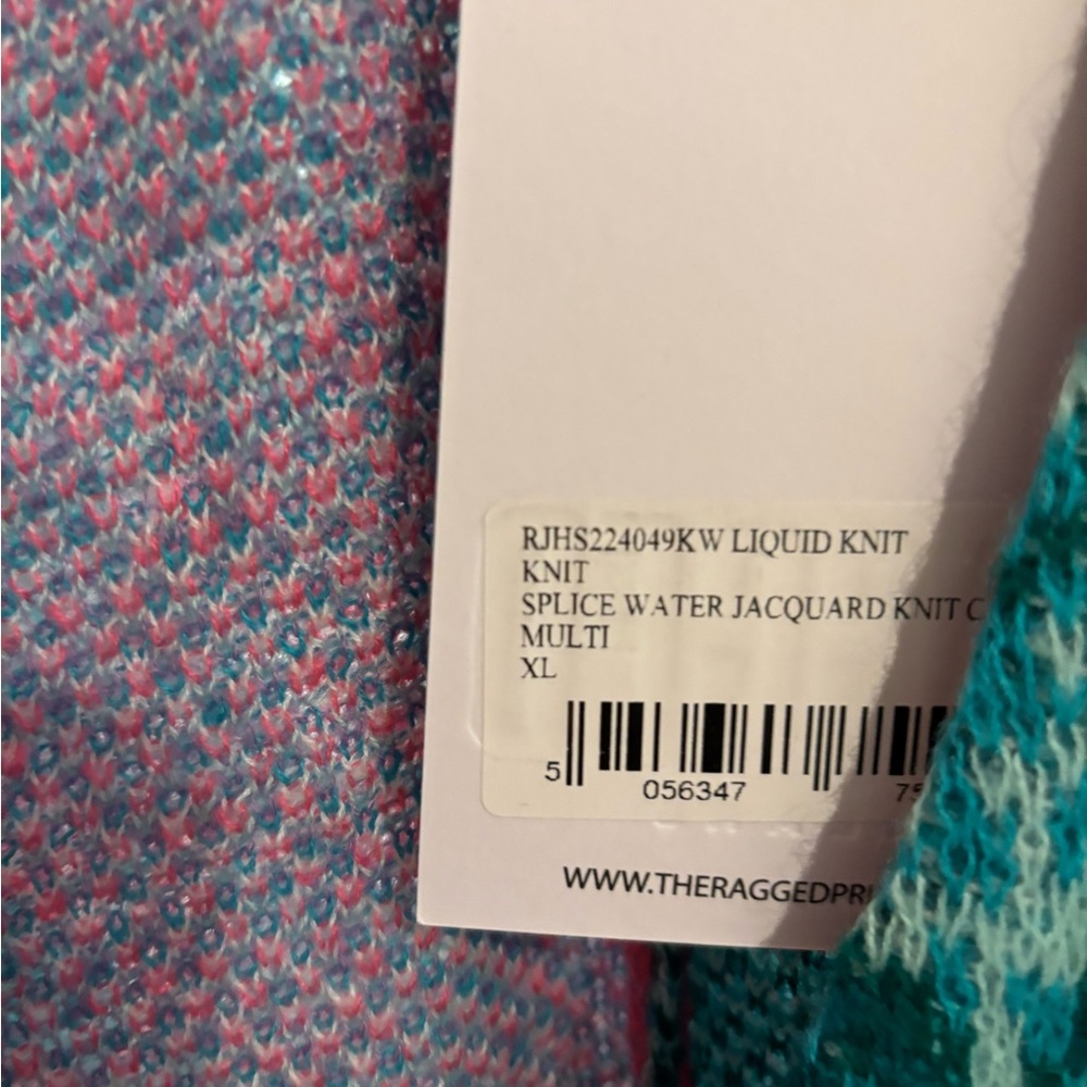 Ragged Priest Pink and Green Women's Cardigan Sweater - Picture 5 of 5